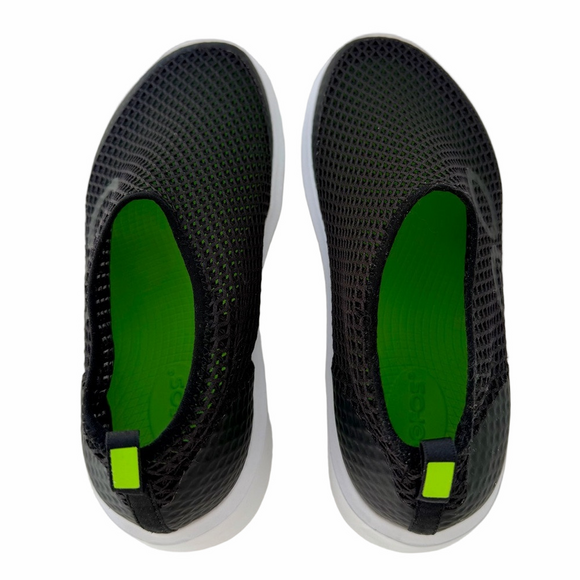 OOFOS OOmega Chukka Size 9.5 Sneaker Black Mesh Recovery Comfort Shoe EUC - Picture 6 of 14